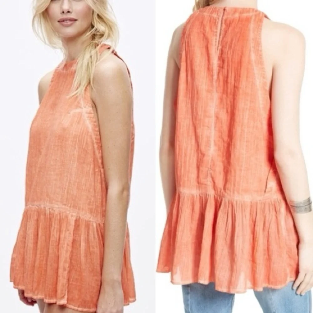Free People Breathless Moments Sleeveless TunicTop Sz XS - Picture 8 of 8